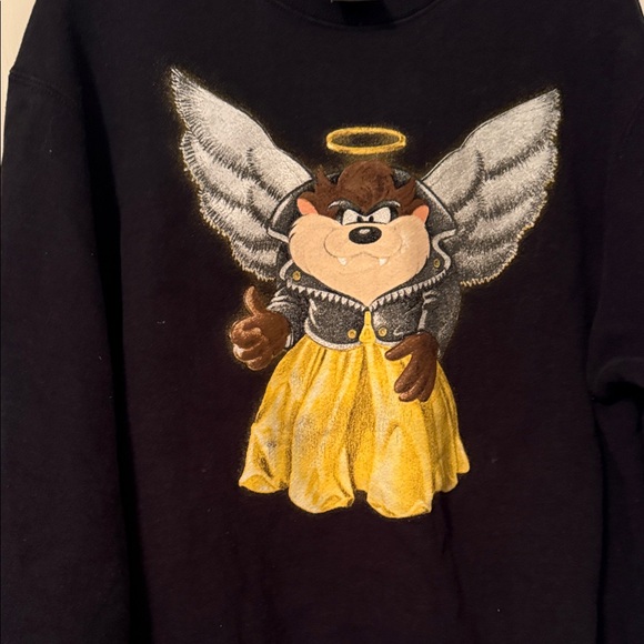 Warner Bros. Other - Warner Bros. Tasmanian Angel Black Sweatshirt